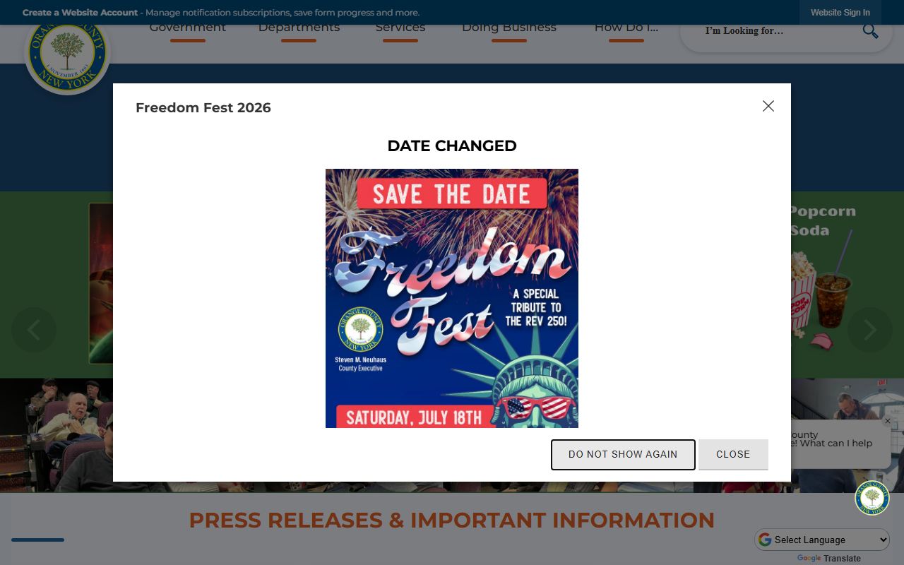 Orange County Sheriff's Office website used for Orange County jail mugshots research
