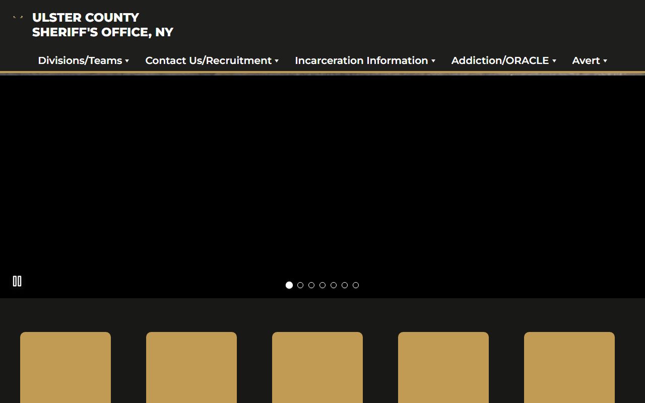 Ulster County Sheriff's Office website for Ulster County jail mugshots